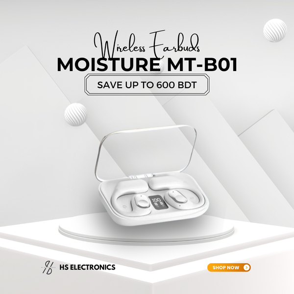 MOISTURE MT-B01 WIRELESS EARBUDS