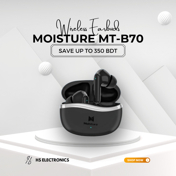 MOISTURE MT-B70 WIRELESS EARBUDS