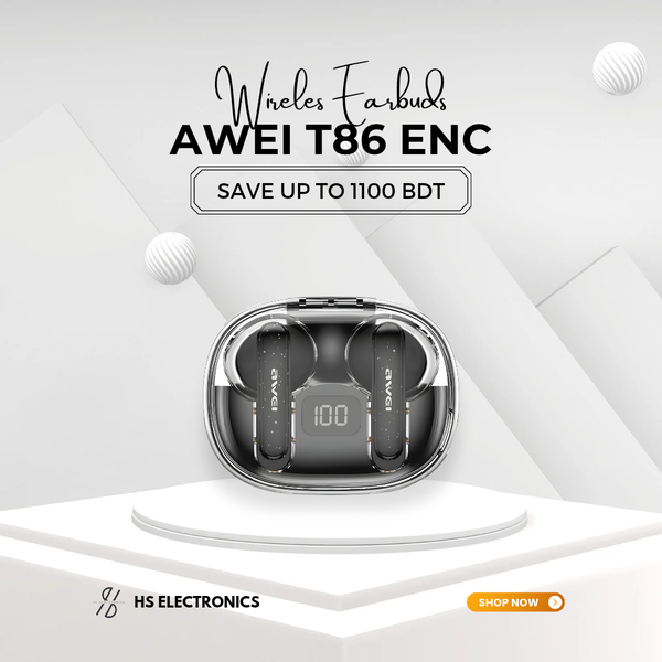 AWEI T86 ENC WIRELESS EARBUDS