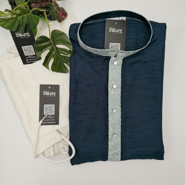Navy Blue Panjabi