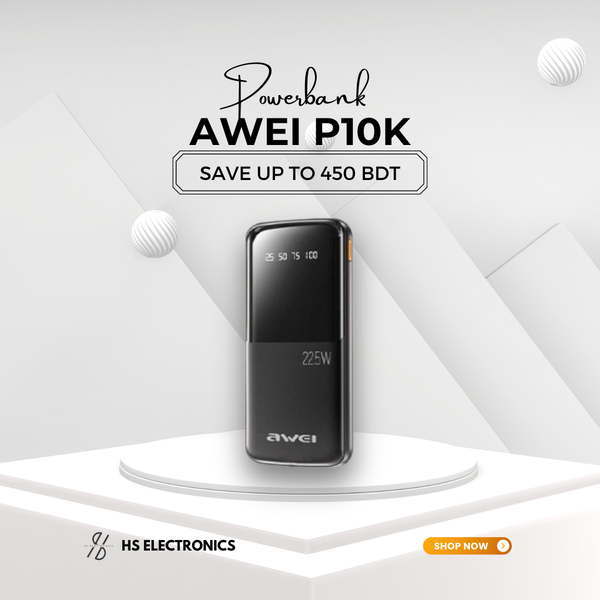 AWEI P10K (10000mAh)22.5W FAST CHARGING POWERBANK