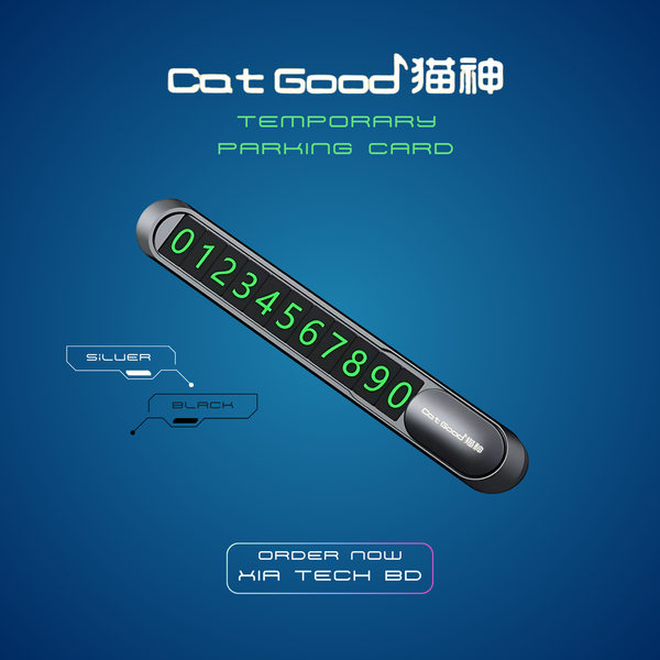 Temporary Card Parking Card- Cat good