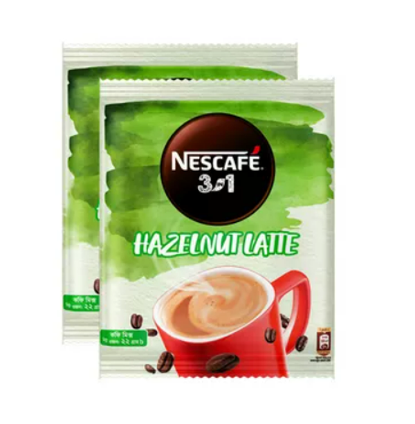 Nescafe Hazelnut Latte Coffee Mix 22 gm 2 pcs