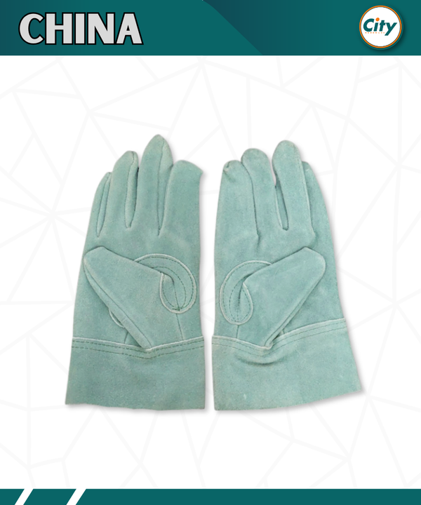 ১ জোড়া চামড়ার হ্যান্ড গ্লাভস উচ্চ তাপ প্রতিরোধ ও সুরক্ষার সর্ট হ্যান্ড গ্লাভস