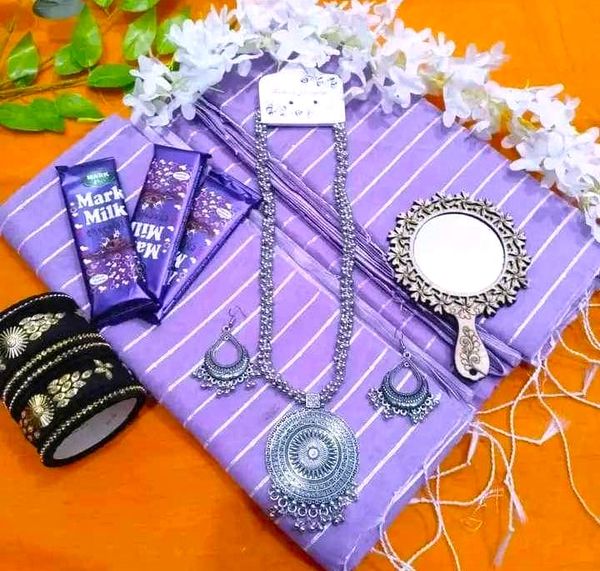 Favorite gift set combo offer saree for women [mah]
