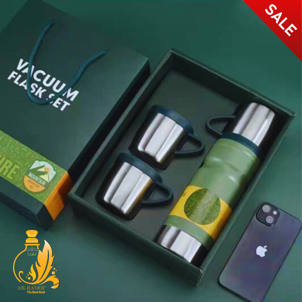 High Quality Vacuum Flask Bottle Vacuum Flask Set Stainless Steel Drinking Metal Water Bottle Gift Set