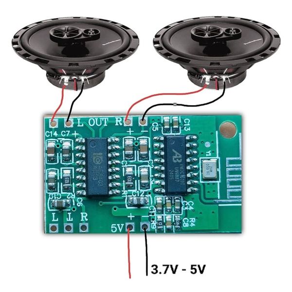 Mini Bluetooth amplifier circuit