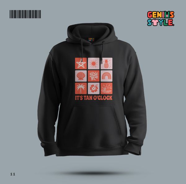It's Tan O'clock Premium Hoodie - 11