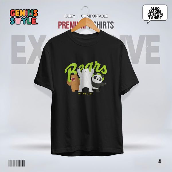 Bears in the City Premium Drop Shoulder T-shirt - 4