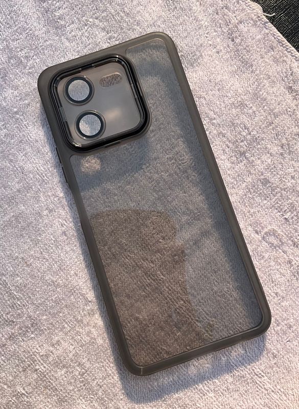 IQOO Z9x premium transparent soft case with lens