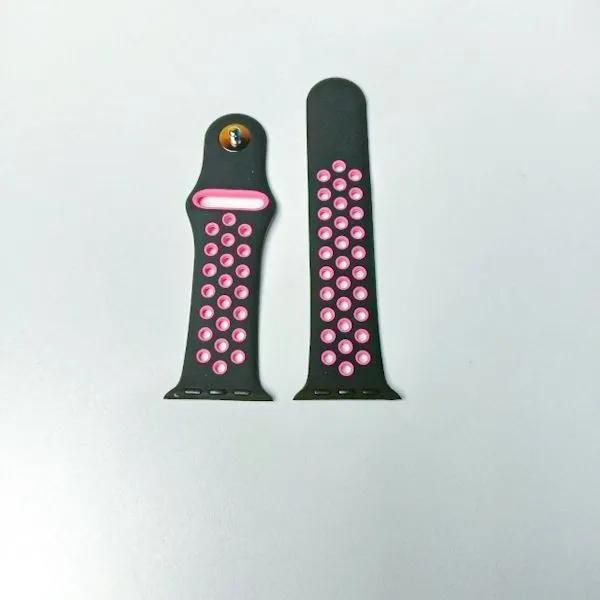 Octopus Soft Silicone Straps 38/40/41mm-Black+Pink