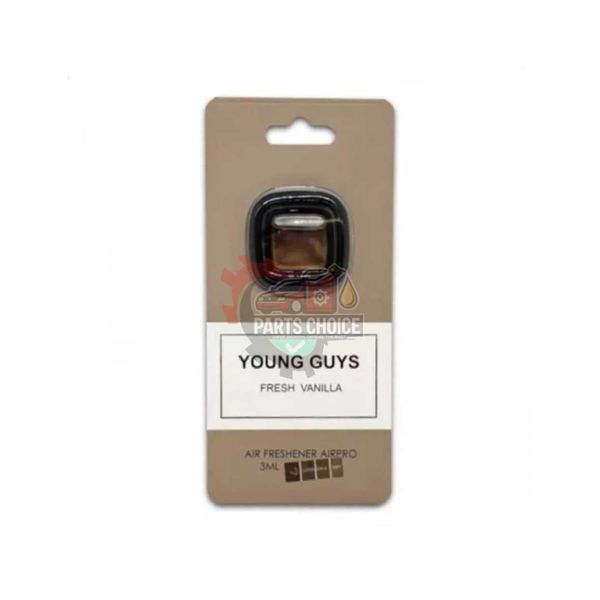 YOUNG GUYS FRESH VANILLA MINI VENT CLIP CAR AIR FRESHENER 3ML
