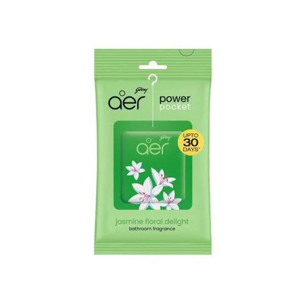 Godrej Aer Power Pocket Bathroom Fragrance Jasmine Floral Delight