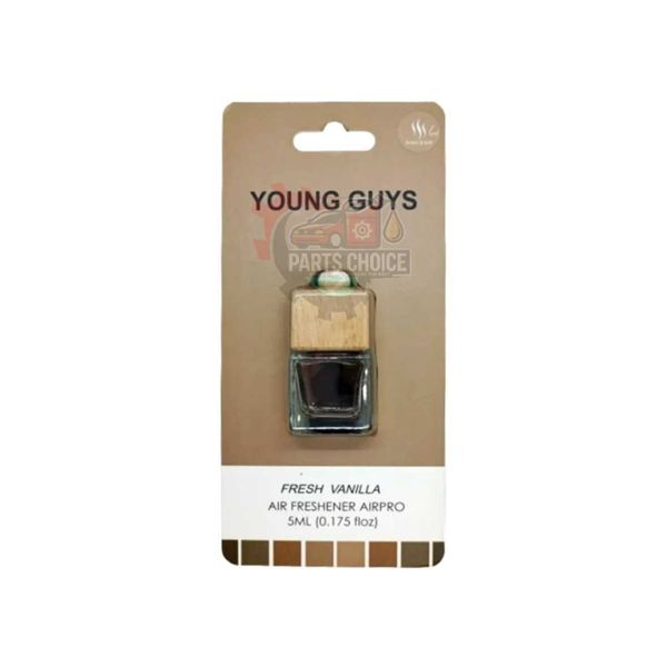 YOUNG GUYS FRESH VANILLA HANGING BOTTLE AUTO AIR FRESHENER 5ML