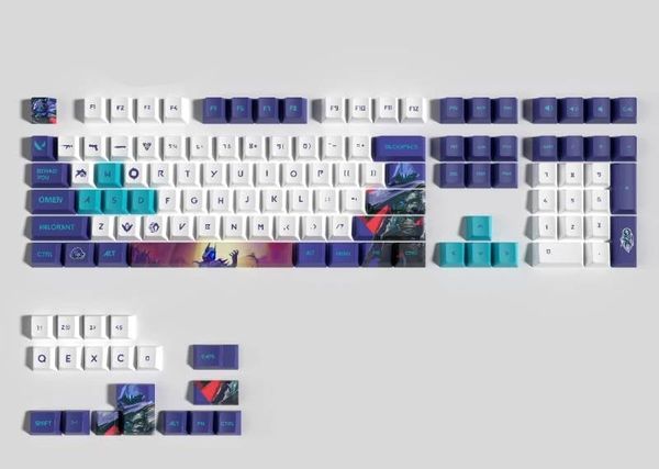 Valorant Dye Sub Full Set Keycap - Agent OMEN
