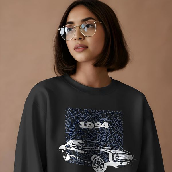 Vintage 1994 Car - Oversized Drop Shoulder Sweatshirt