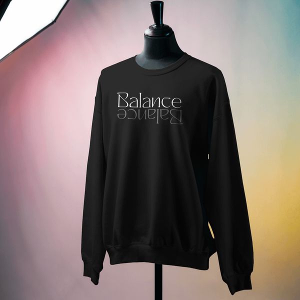 Balance Minimalist Design - Oversized Drop Shoulder Sweatshirt