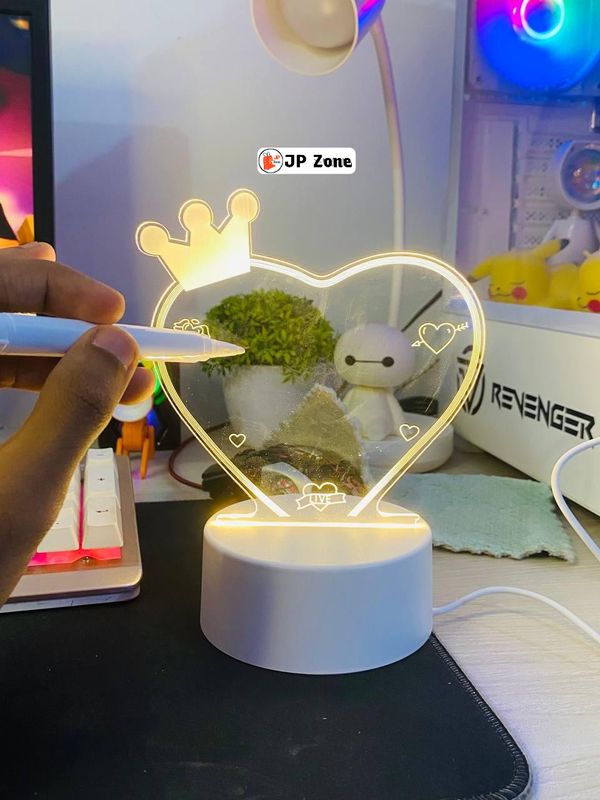 3D Love Queen Lamp