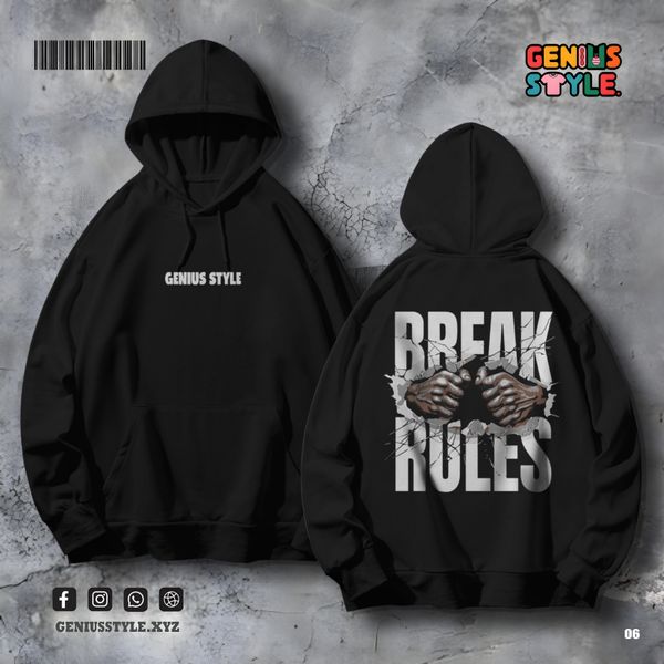 Break Rules Premium Hoodie - 06