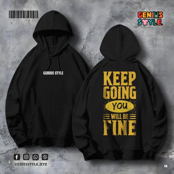 Keep Going You Will Fine - Premium Hoodie - 14