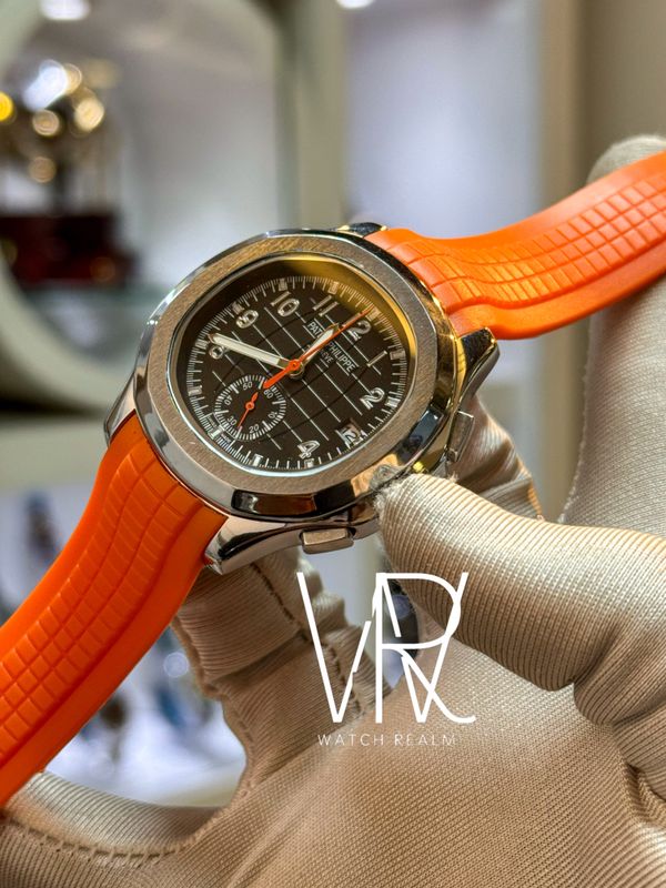 PATEK AQUANAUT ORANGE BELT