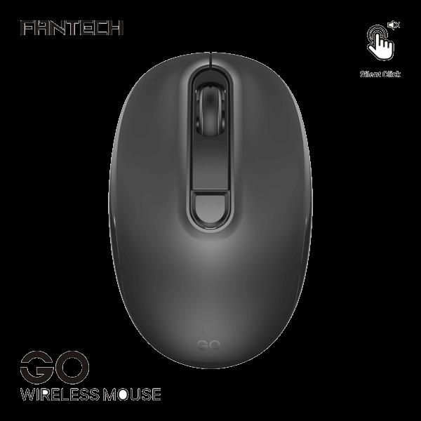Fantech Go W192 White Silent Wireless Mouse – Black Color
