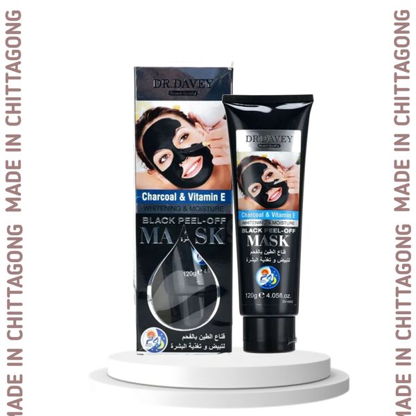 Dr. Davey Charcoal & Vitamin E Black Peel Off Mask