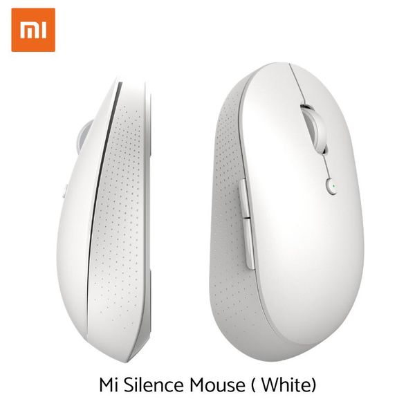 Mi Dual Mode Wireless Mouse Silent Edition Bluetooth 2.4 GHz Connect 1300 DPI – White Color