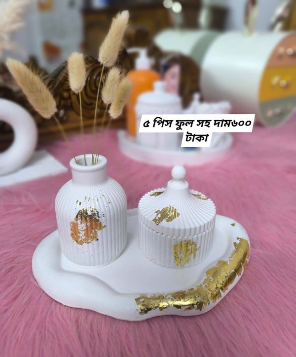 3 piece set( gold foil) + 5 bunny tail