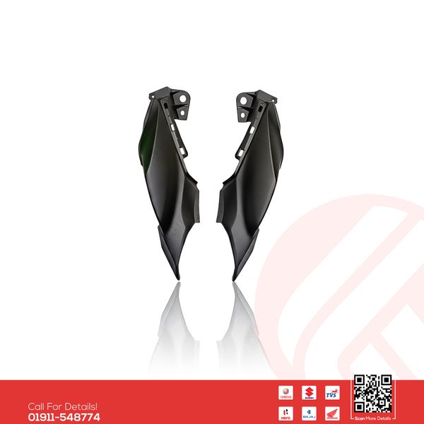 Back Panel Deluxe (Mat Black) for Yamaha FZS V3 Deluxe & FZS V4 bike.