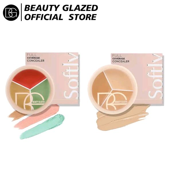 Beauty Glazed Tri-color Flower Cream Concealer