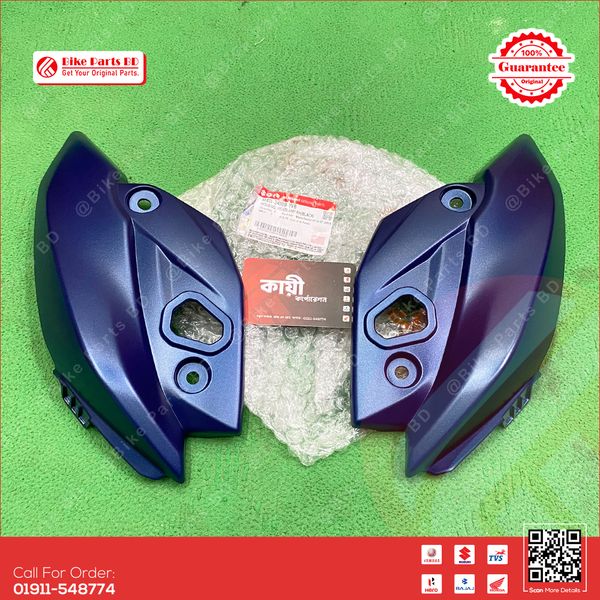 Headlight Kan (Mat Blue-Color) for Suzuki Gixxer Monotone bike.