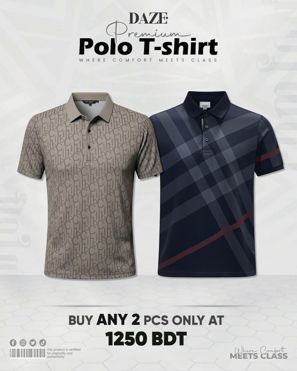 PL21 China Micro Spandex Premium Polo T-Shirt