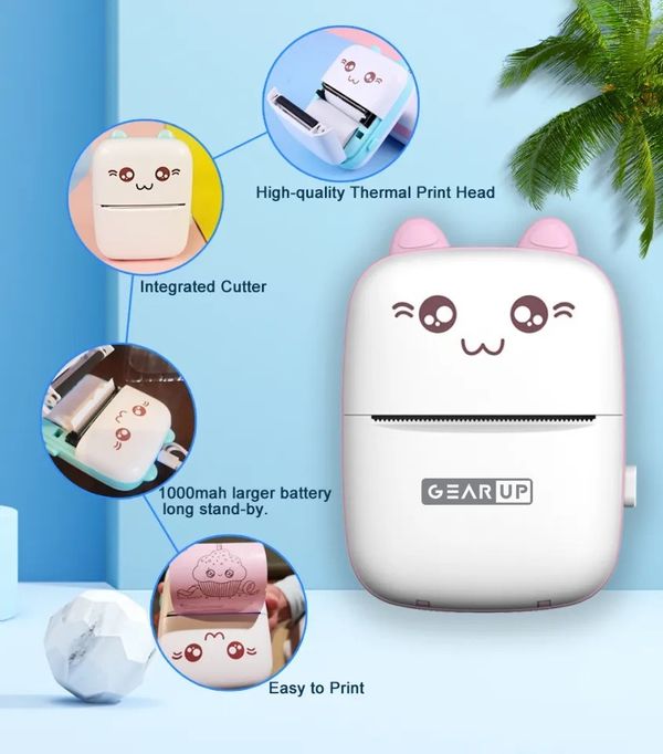 Gearup Mini Thermal Printer & Thermal Paper Rolls Combo – Price in Bangladesh
