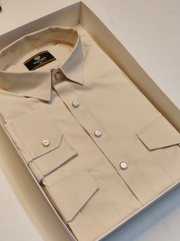 Ajwah Premium Kabli Panjabi – Classic Cream Edition