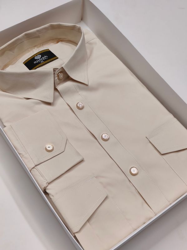 Ajwah Premium Kabli Panjabi  – Off White Edition