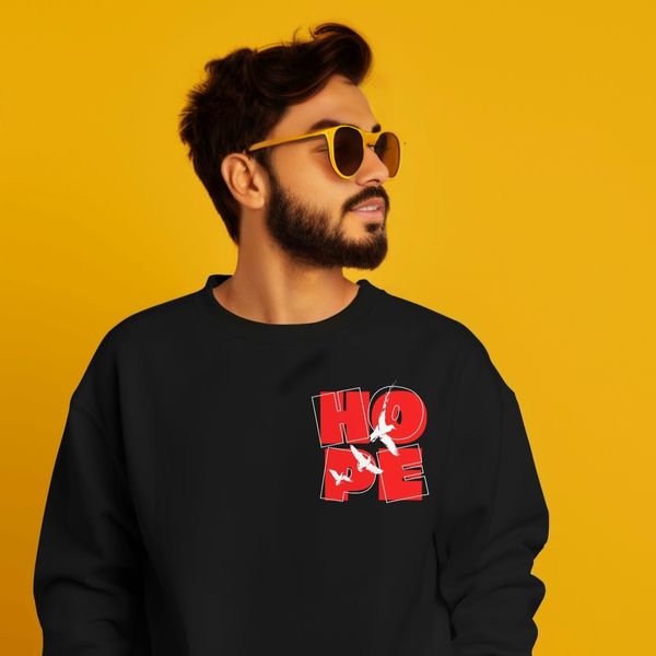 HOPE Flying Birds - Oversized Drop Shoulder Sweatshirt