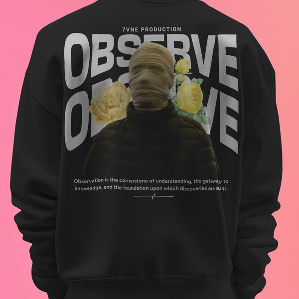 Observe Urban Streetwear - Oversized Drop Shoulder Sweatshirt