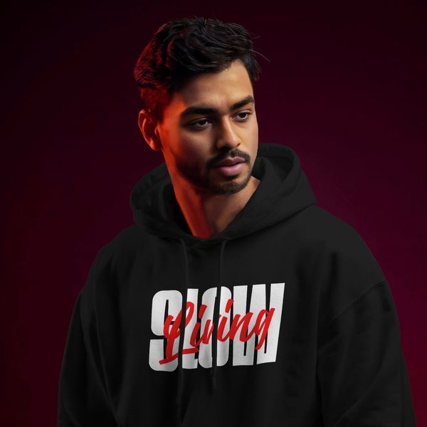 Slow Living - Oversized Drop Shoulder Hoodie