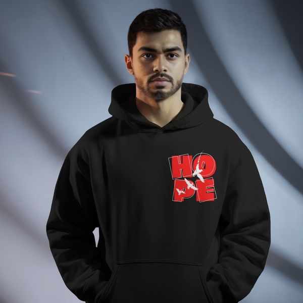 HOPE Flying Birds - Oversized Drop Shoulder Hoodie