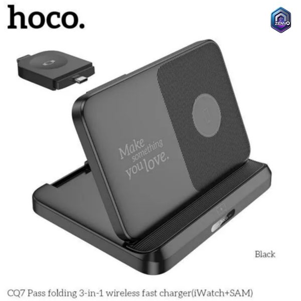 Hoco 3in1 Wireless Charging Foldable Desktop Stand