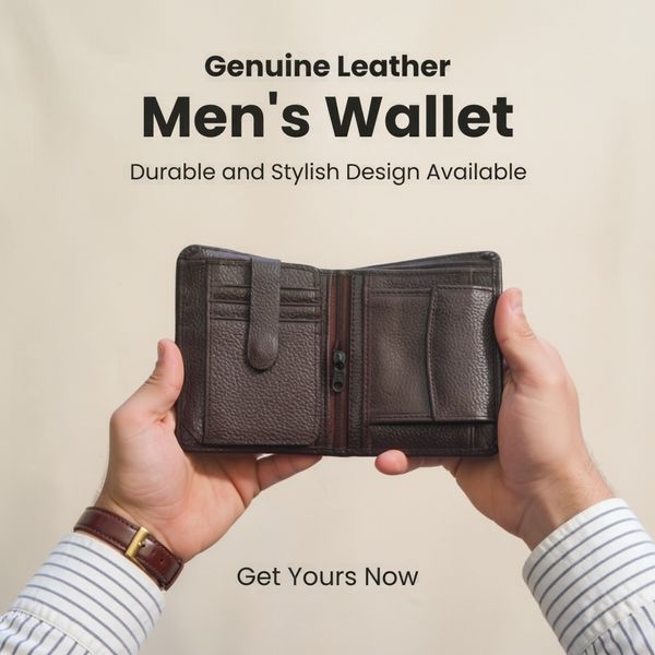 Premium 100% Genuine Cow Leather Wallet