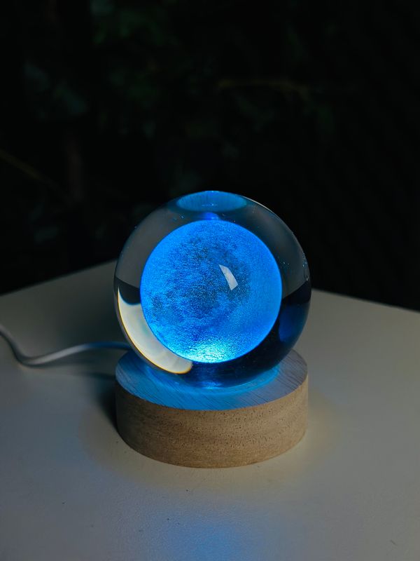 3D Crystal Ball-Moon