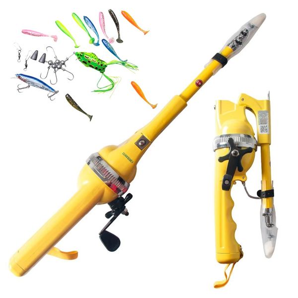 All-in-One Fishing Rod Set 1.31M – Foldable Rod with Reel & 11-Piece Fishing Gear Kit