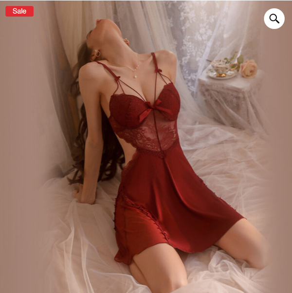 Ice silk pajamas women nightdress