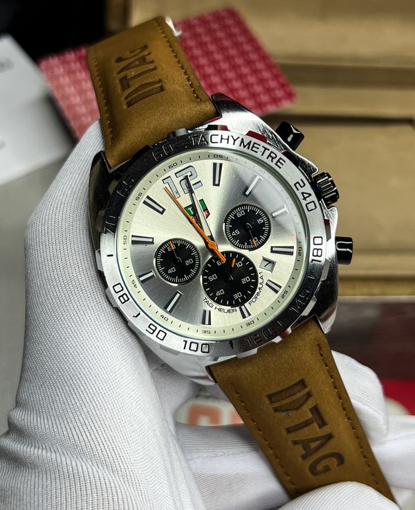 Tag Anniversary 1 Belt Brown Panda Dial Plain