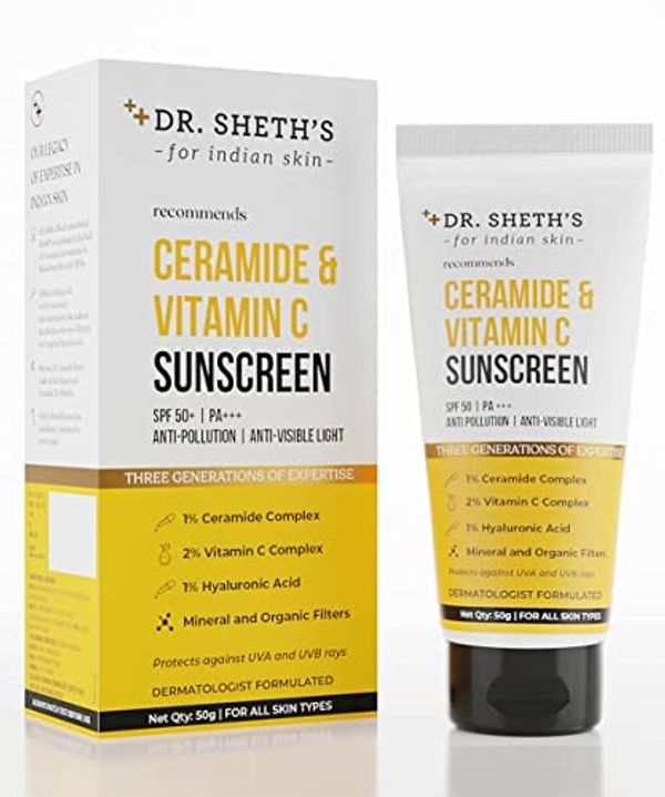 Dr. Sheth’s Ceramide & Vitamin C Sunscreen- 50g