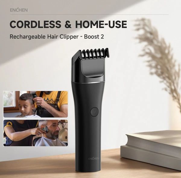 Enchen Boost 2 Hair Clipper – 2025 New Version (Black) .