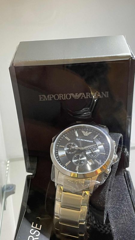 EMPORIO ARMANI Renato Chronograph Black Dial Men's Watch AR2434