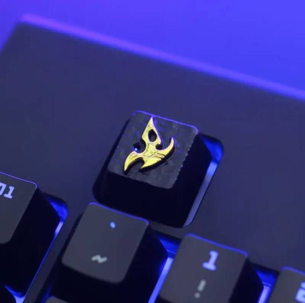 Starcraft Protoss - Zinc-plated Aluminum Artisan R4 Keycaps